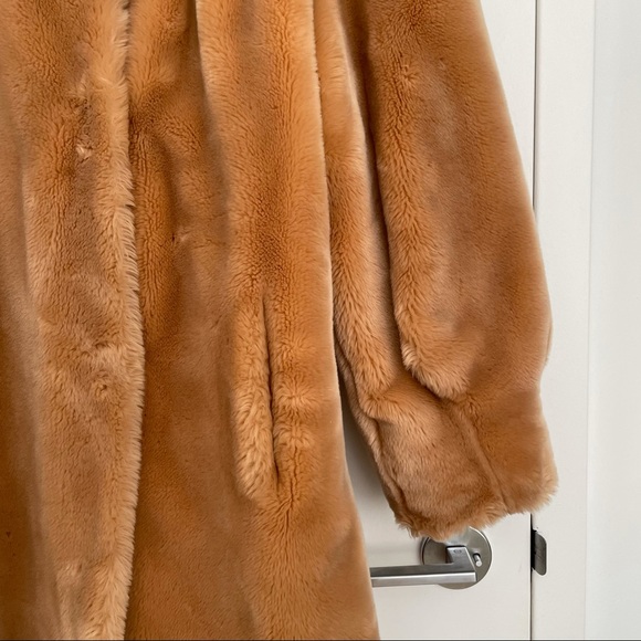 Vintage French Brown Plush Faux Fur Teddy Coat - Picture 5 of 11